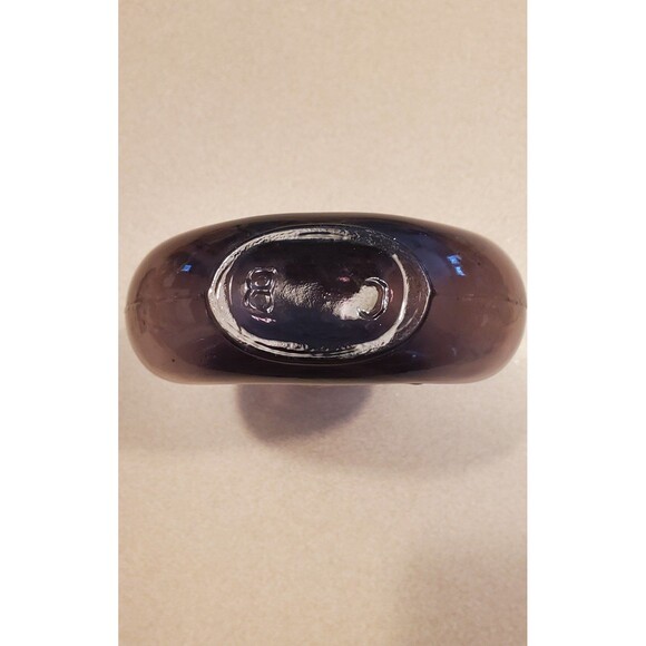 Vintage CLEVENGER BROTHERS purple Glass FLASK bottle Arthur Singer Cardinal - Picture 4 of 7